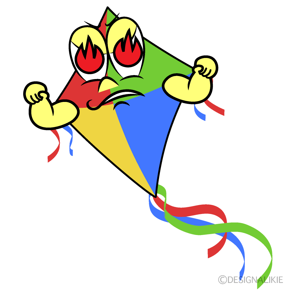 Enthusiasm Kite Cartoon Character Image