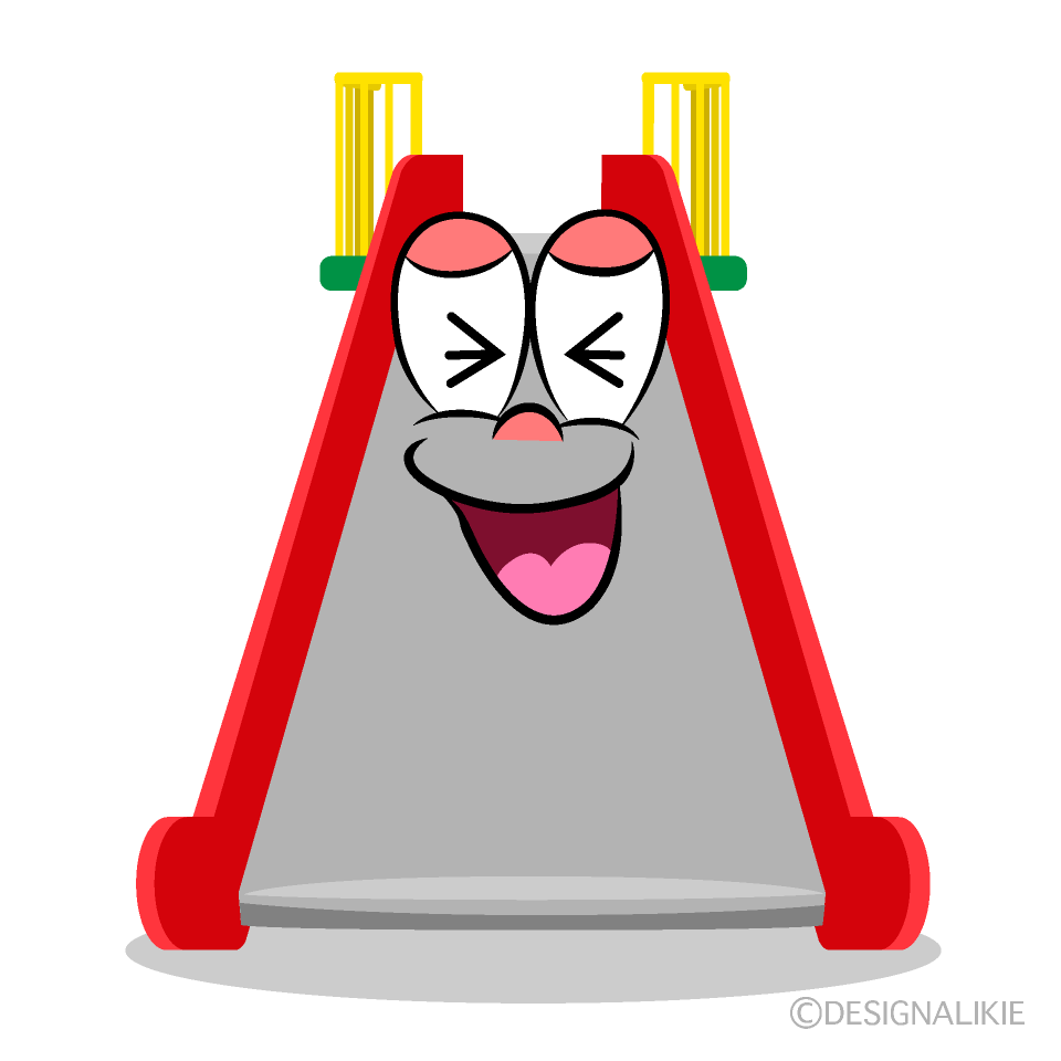 Laughing Slide Cartoon Character Image