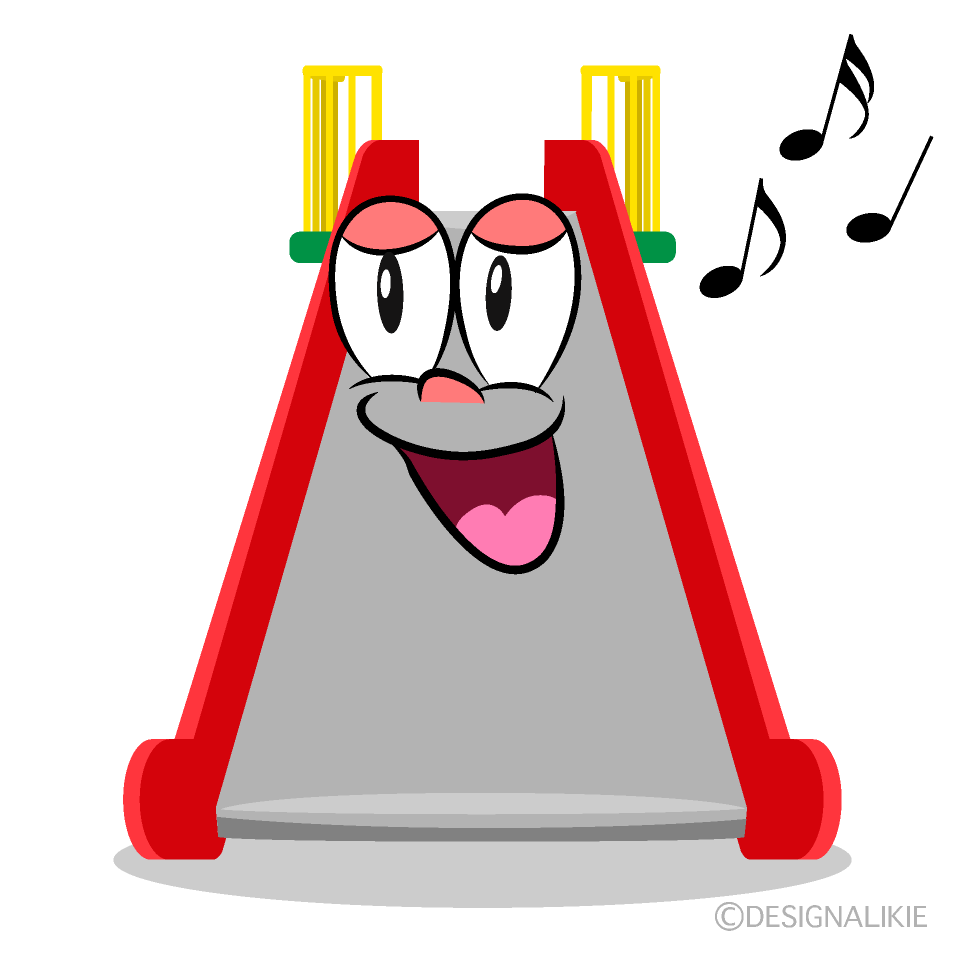 Singing Slide Cartoon Character Image