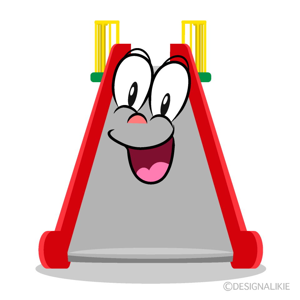 Surprising Slide Cartoon Character Image