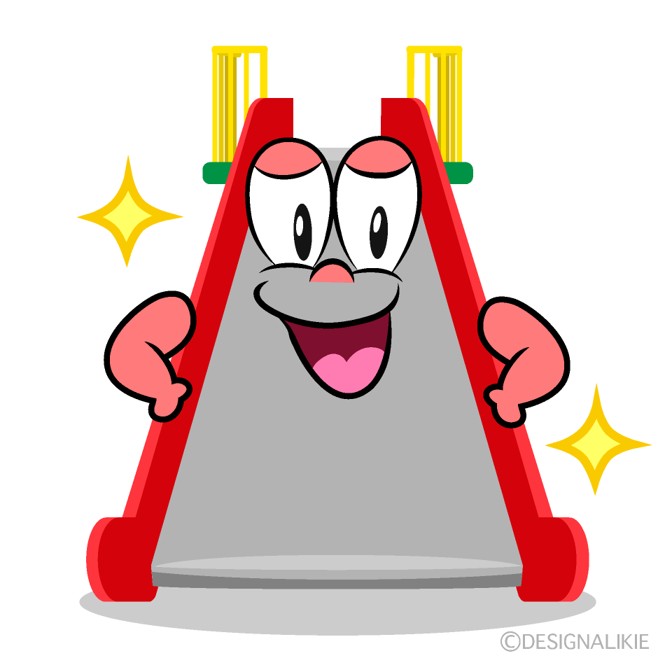 Glitter Slide Cartoon Character Image