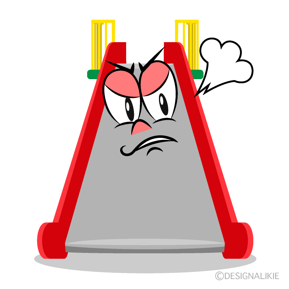 Angry Slide Cartoon Character Image