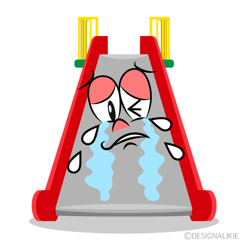 Crying Slide Cartoon Character Image