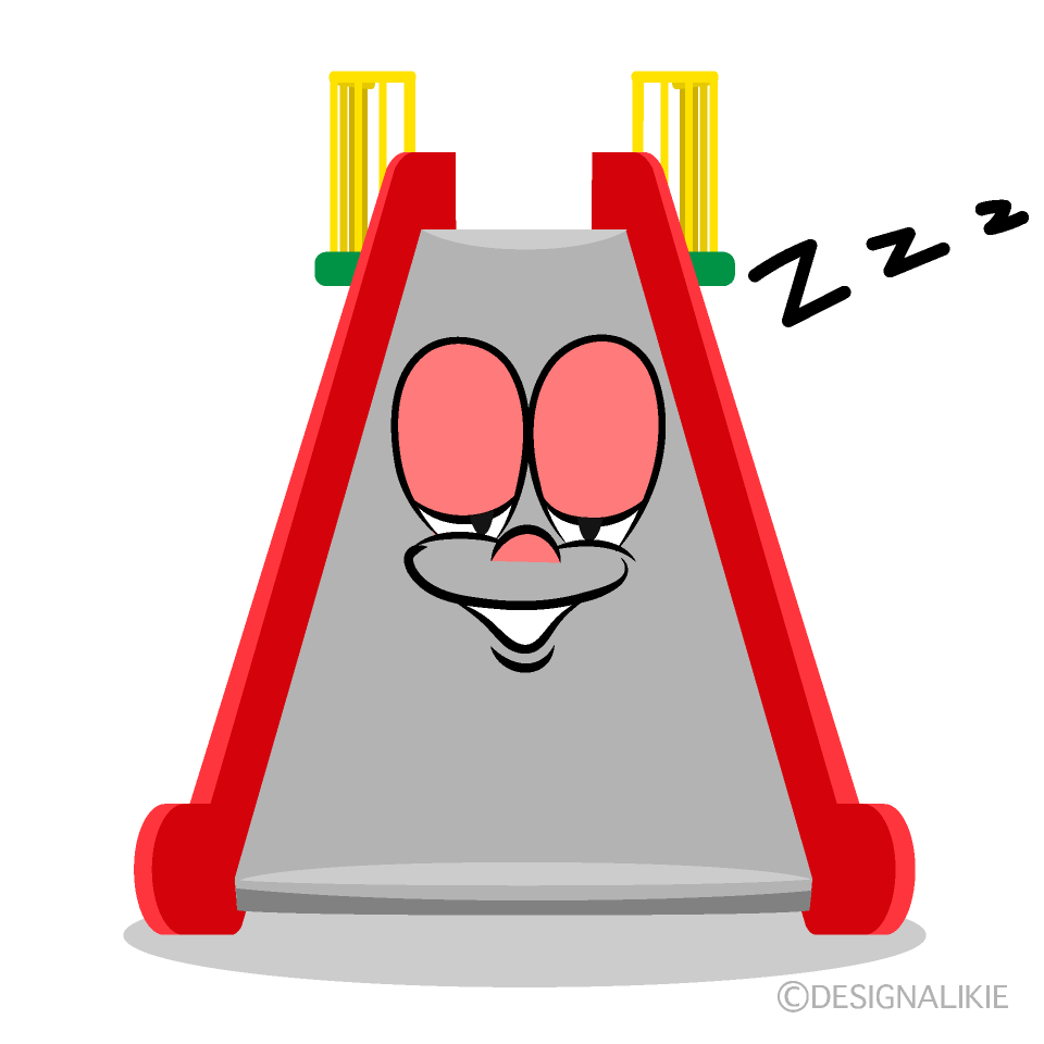 Sleeping Slide Cartoon Character Image