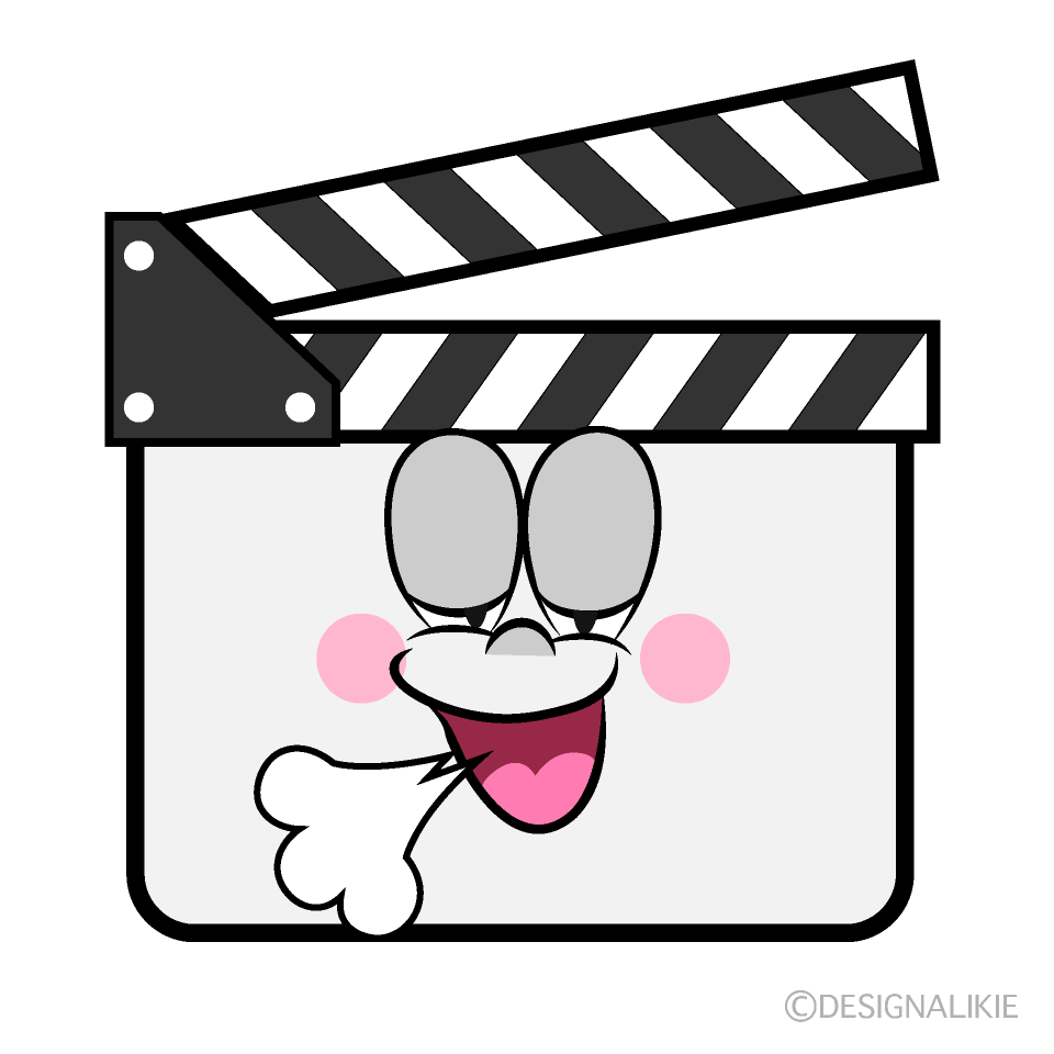 Relaxing Clapperboard Cartoon Character Image