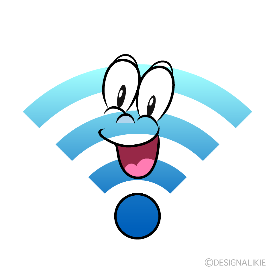 Surprising Wi-Fi Cartoon Character Image