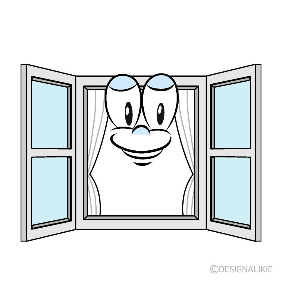 Window Cartoon Character Image