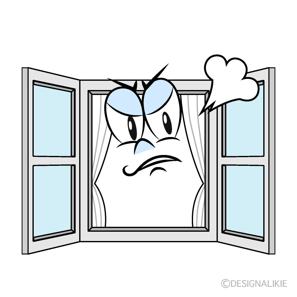 Angry Window Cartoon Character Image