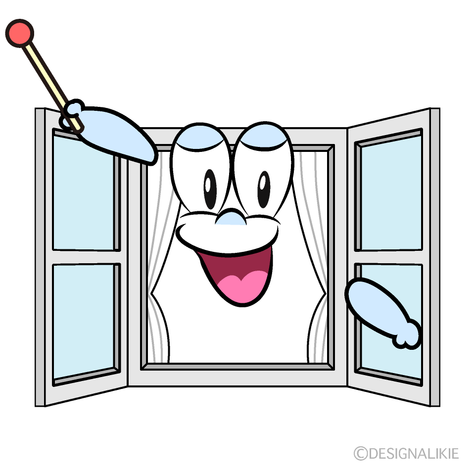 Speaking Window Cartoon Character Image