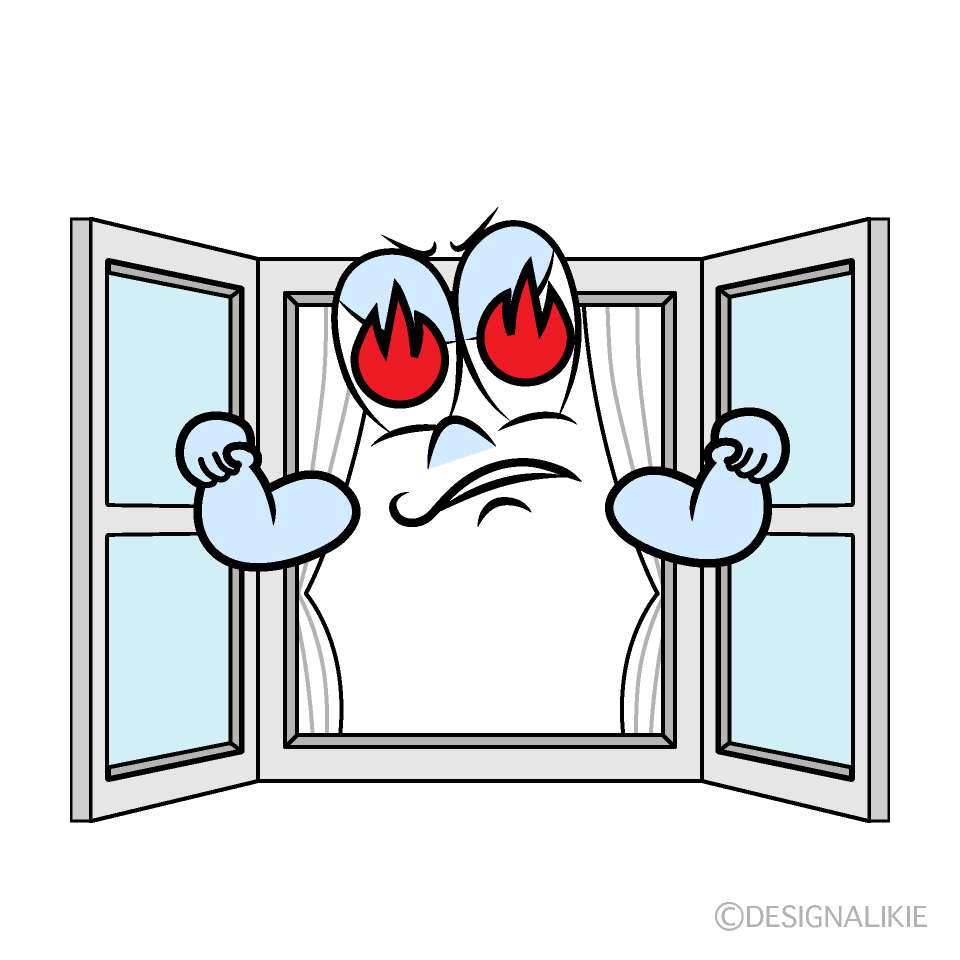 Enthusiasm Window Cartoon Character Image