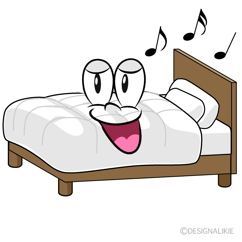 Singing Bed Cartoon Character Image