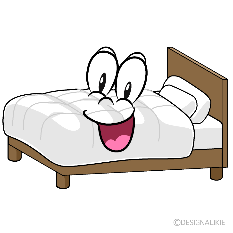 Surprising Bed Cartoon Character Image