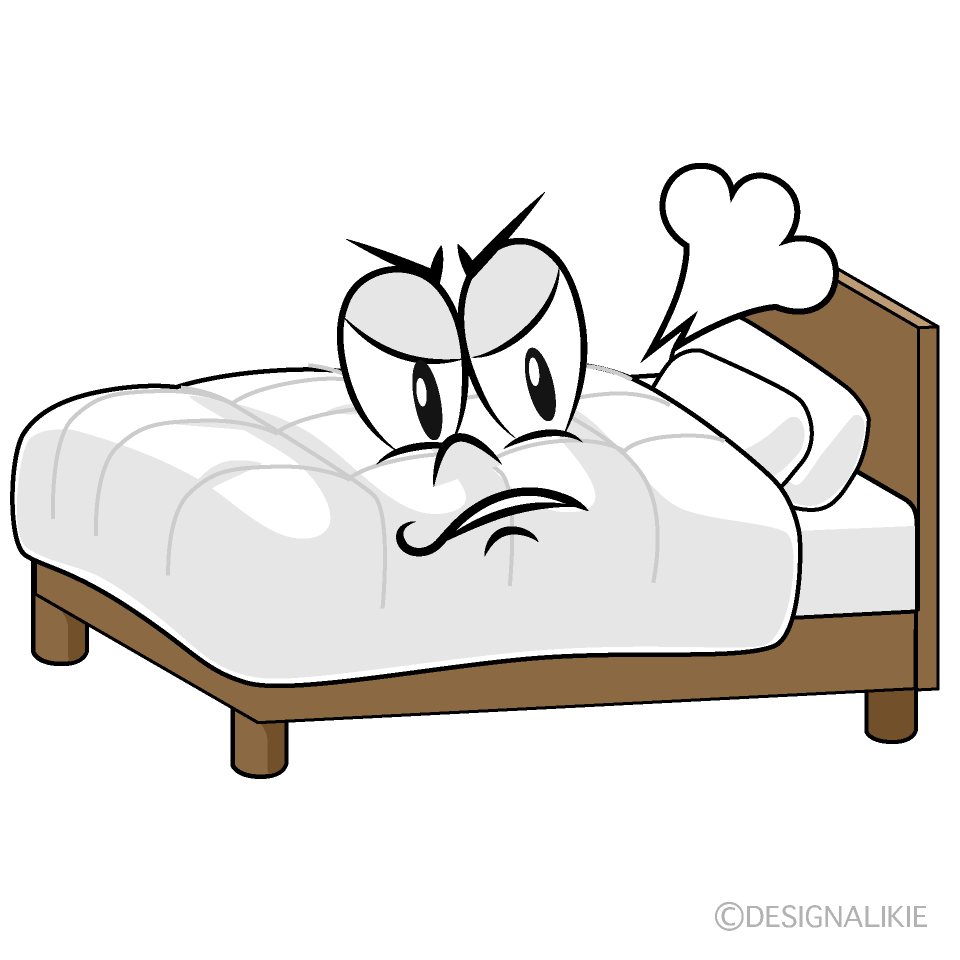 Angry Bed Cartoon Character Image