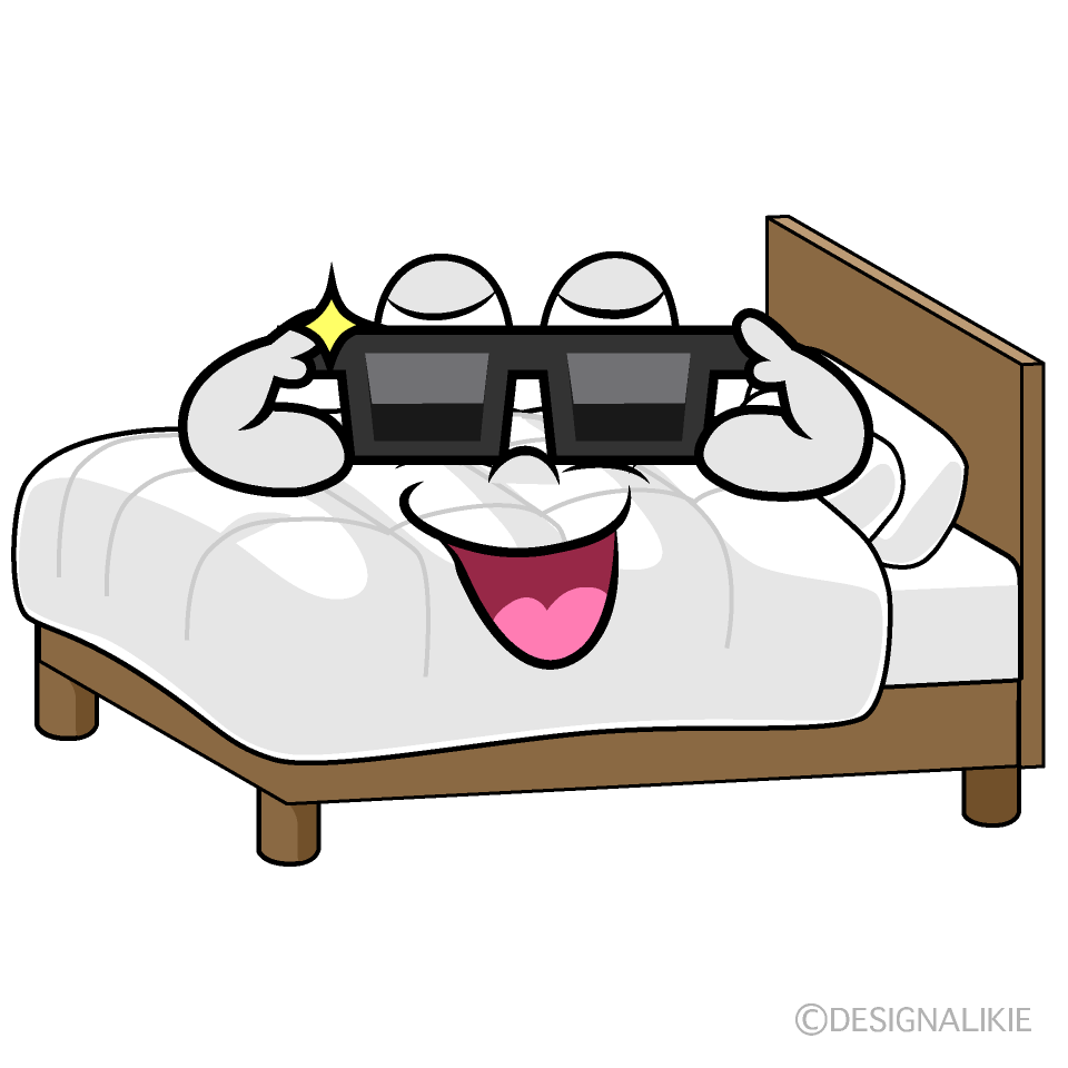 Cool Bed Cartoon Character Image