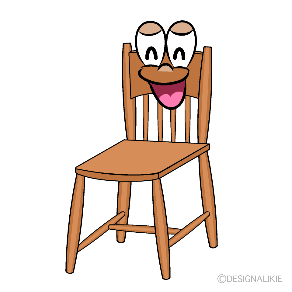 Smiling Chair Cartoon Character Image