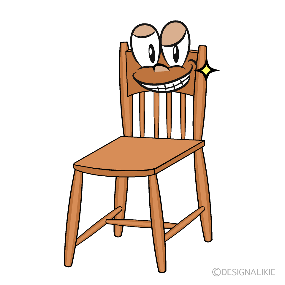 Grinning Chair Cartoon Character Image