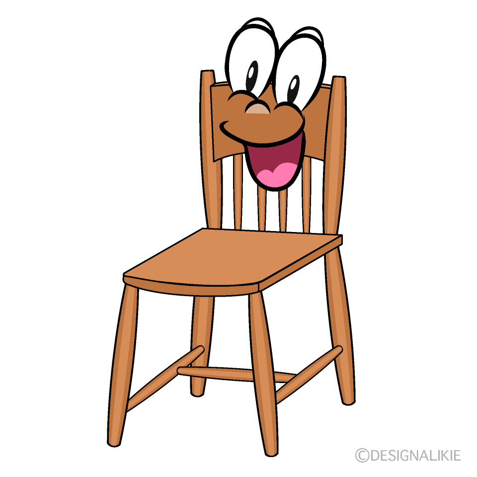 Surprising Chair Cartoon Character Image