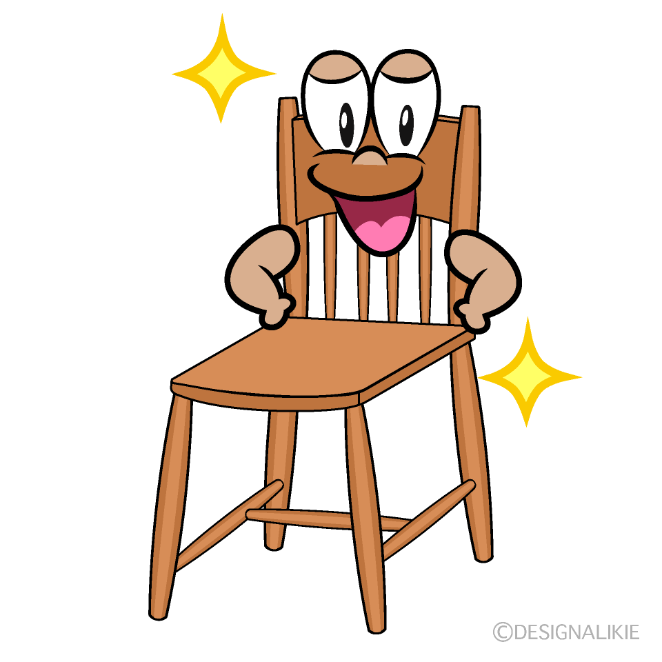 Glitter Chair Cartoon Character Image