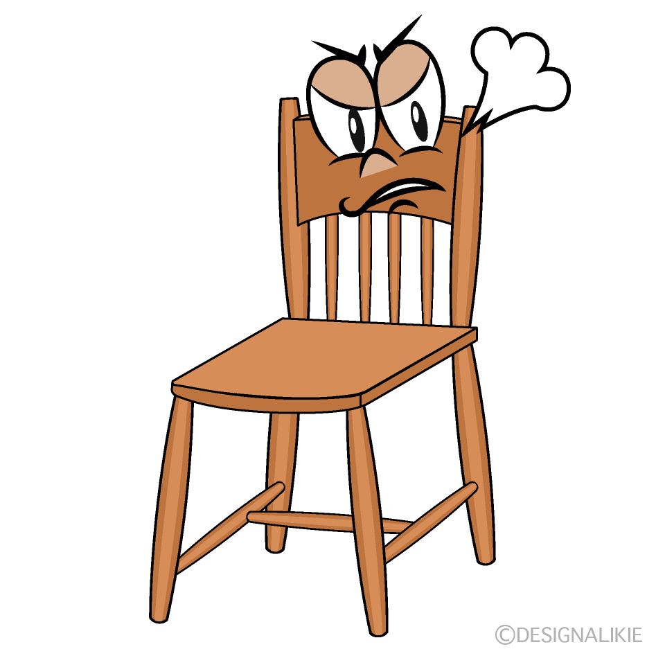 Angry Chair Cartoon Character Image