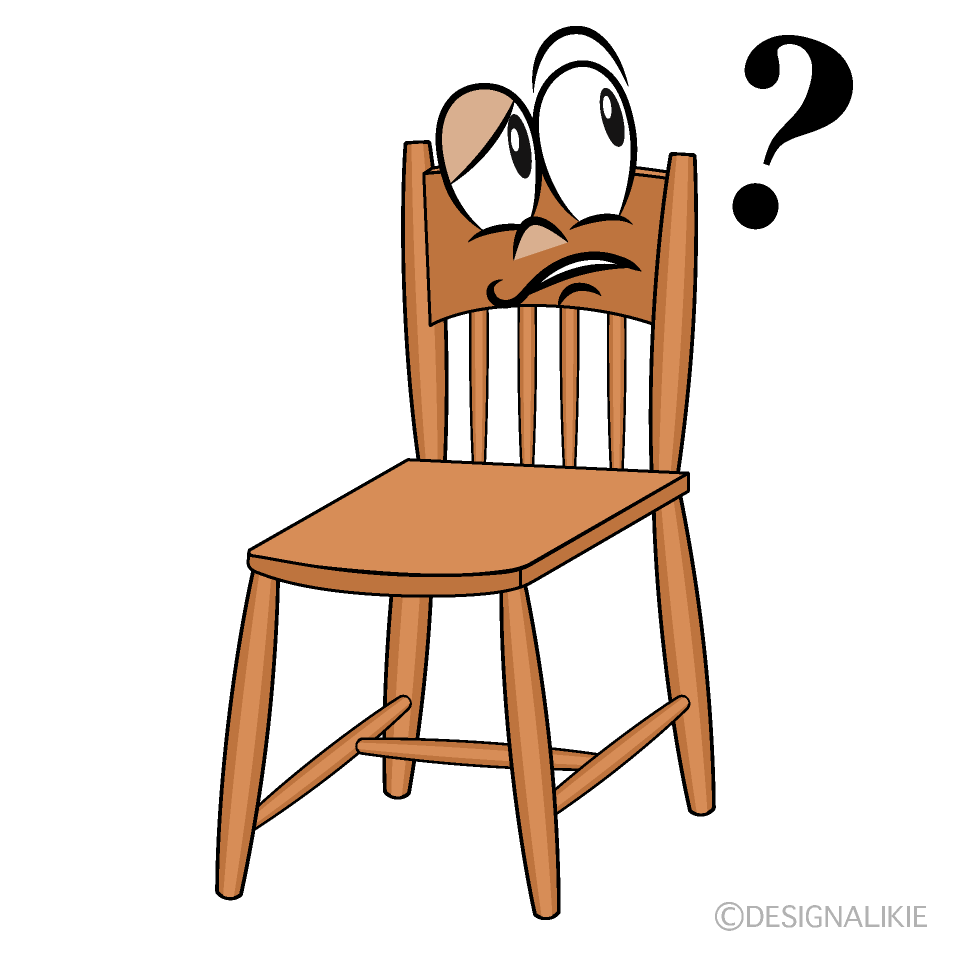 Thinking Chair Cartoon Character Image