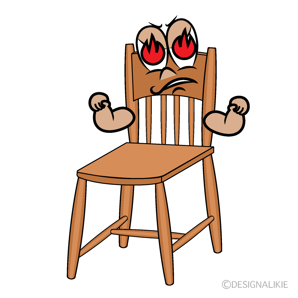 Enthusiasm Chair Cartoon Character Image