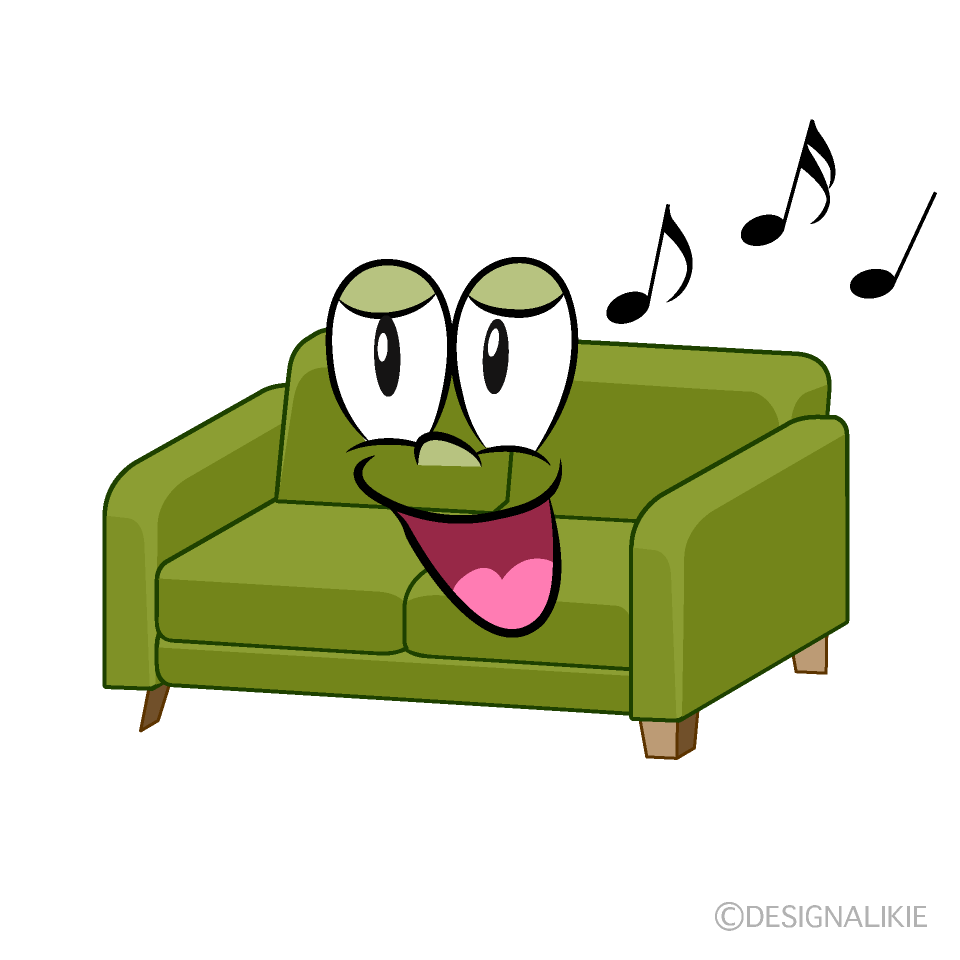 Singing Sofa Cartoon Character Image