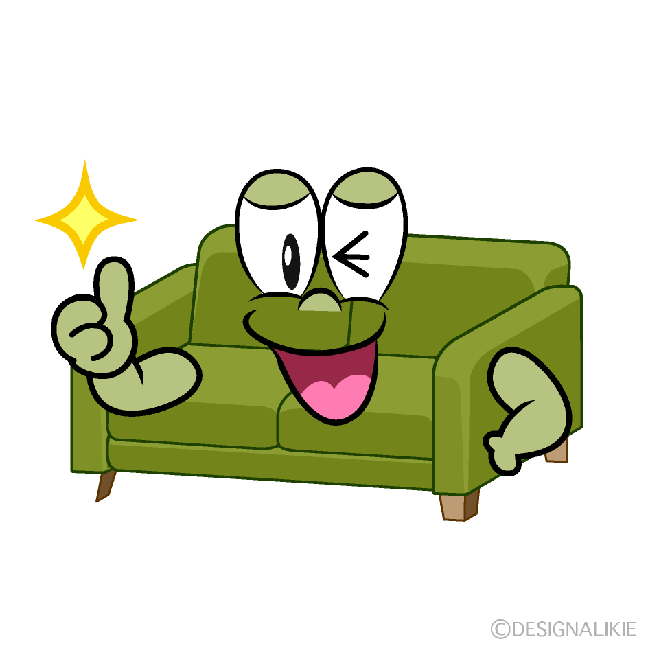 Thumbs up Sofa Cartoon Character Image