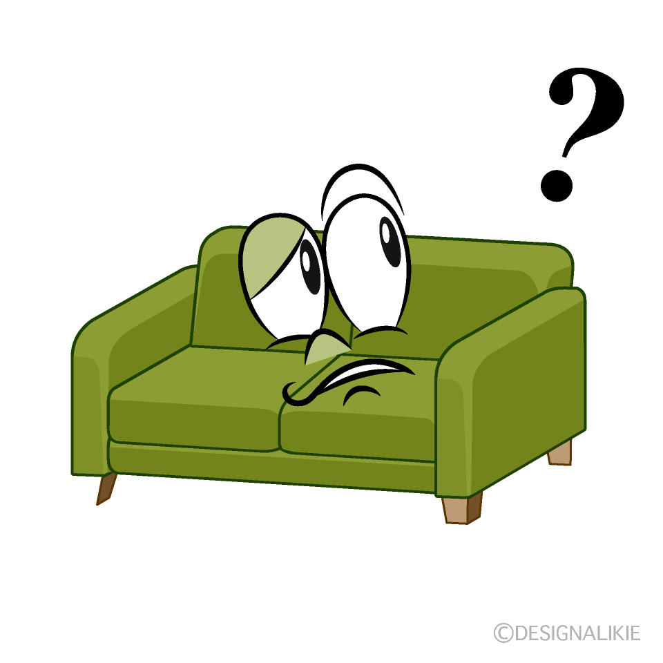 Thinking Sofa Cartoon Character Image