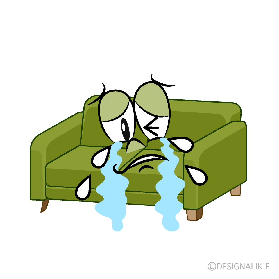 Crying Sofa Cartoon Character Image