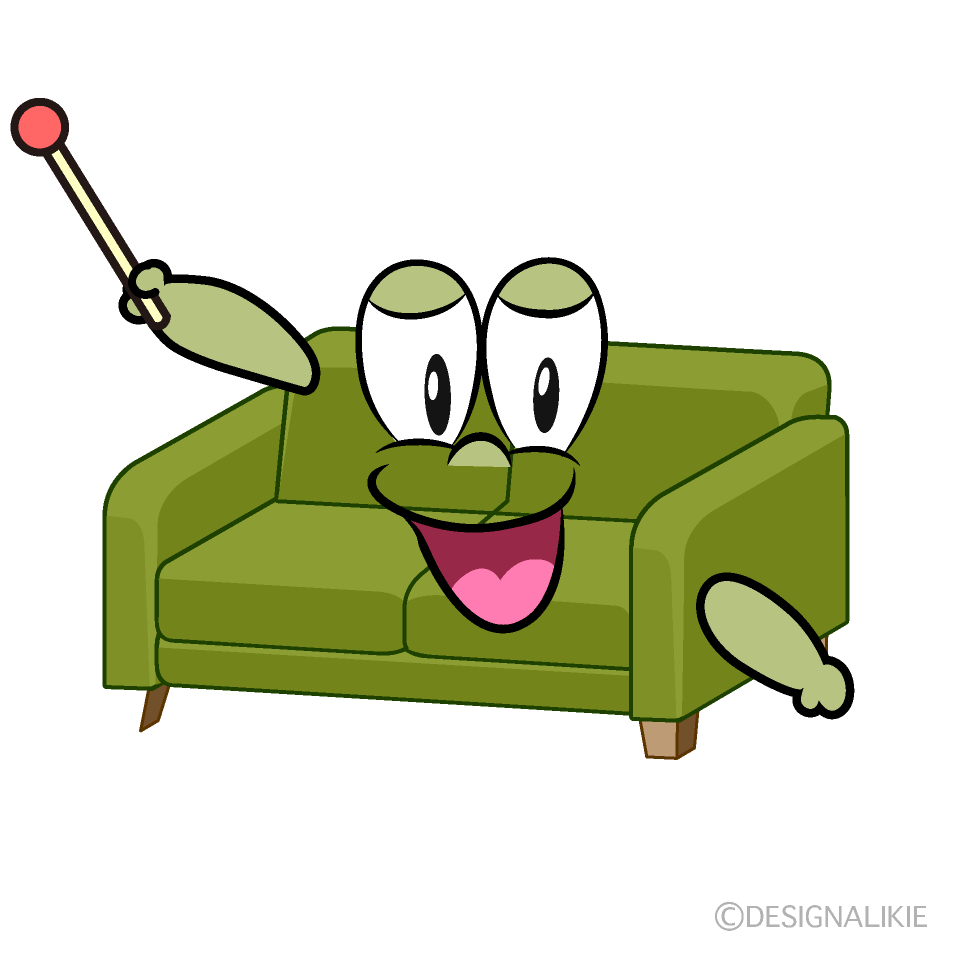 Speaking Sofa Cartoon Character Image