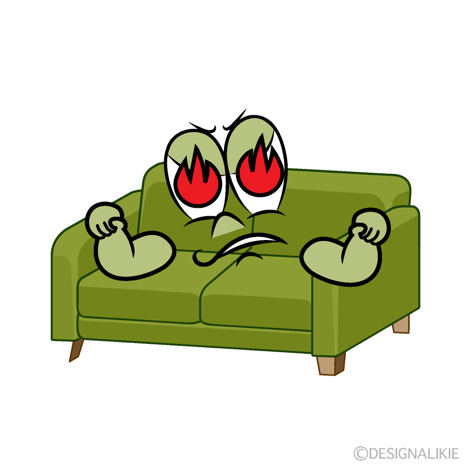 Enthusiasm Sofa Cartoon Character Image