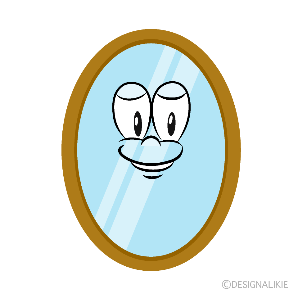 Mirror Cartoon Character Image