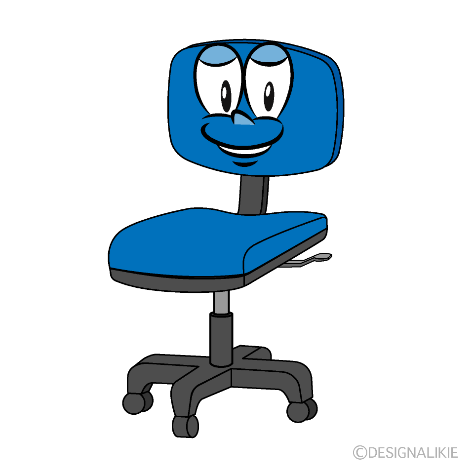 Desk Chair Cartoon Character Image