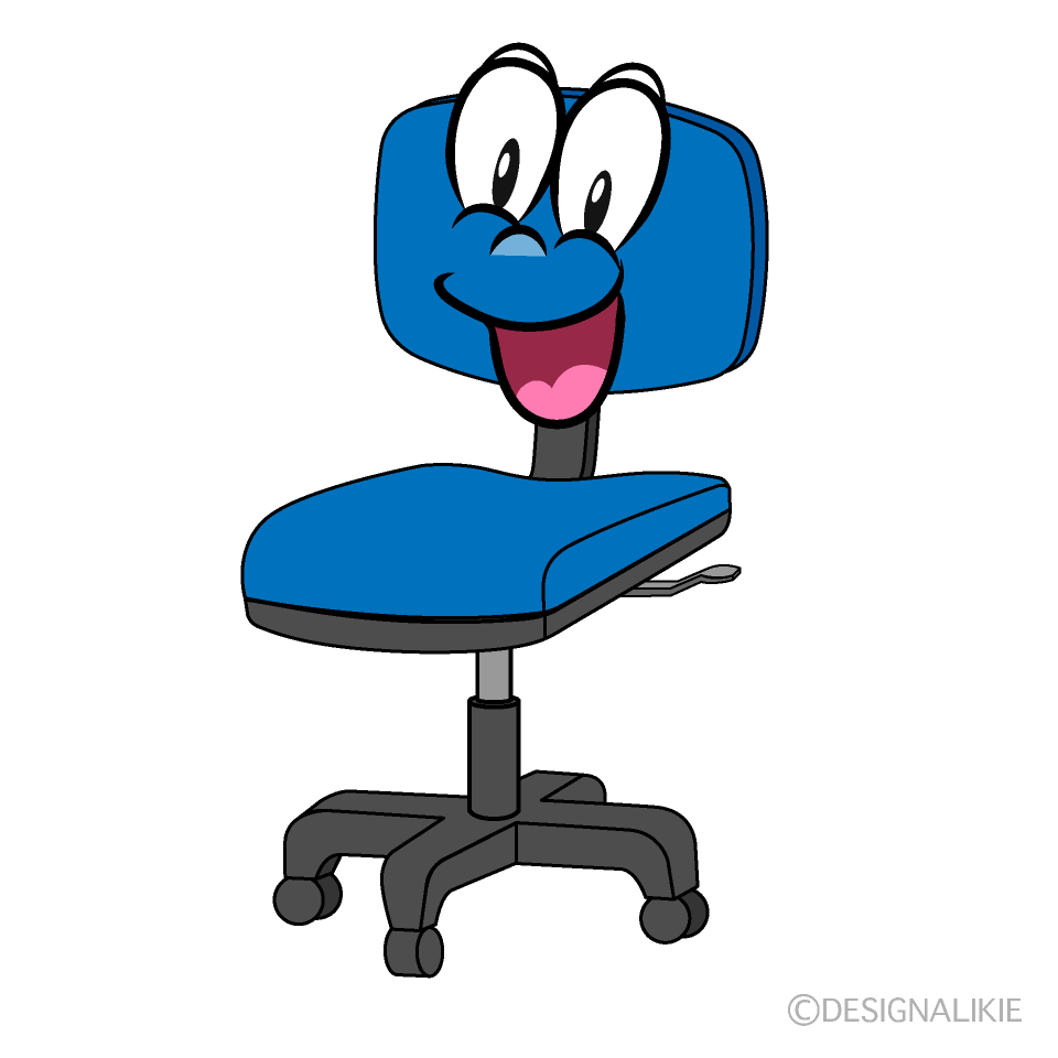 Surprising Desk Chair Cartoon Character Image