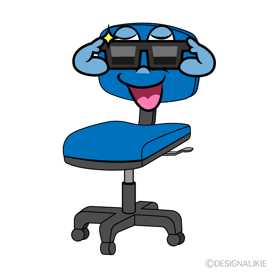 Cool Desk Chair Cartoon Character Image