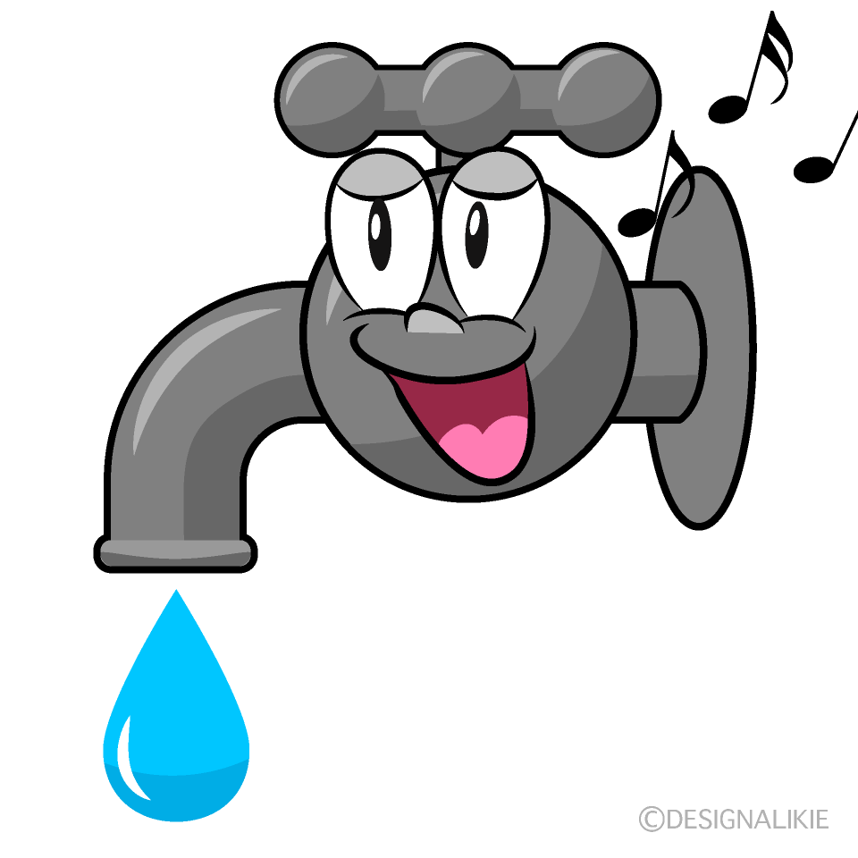 Singing Faucet Cartoon Character Image