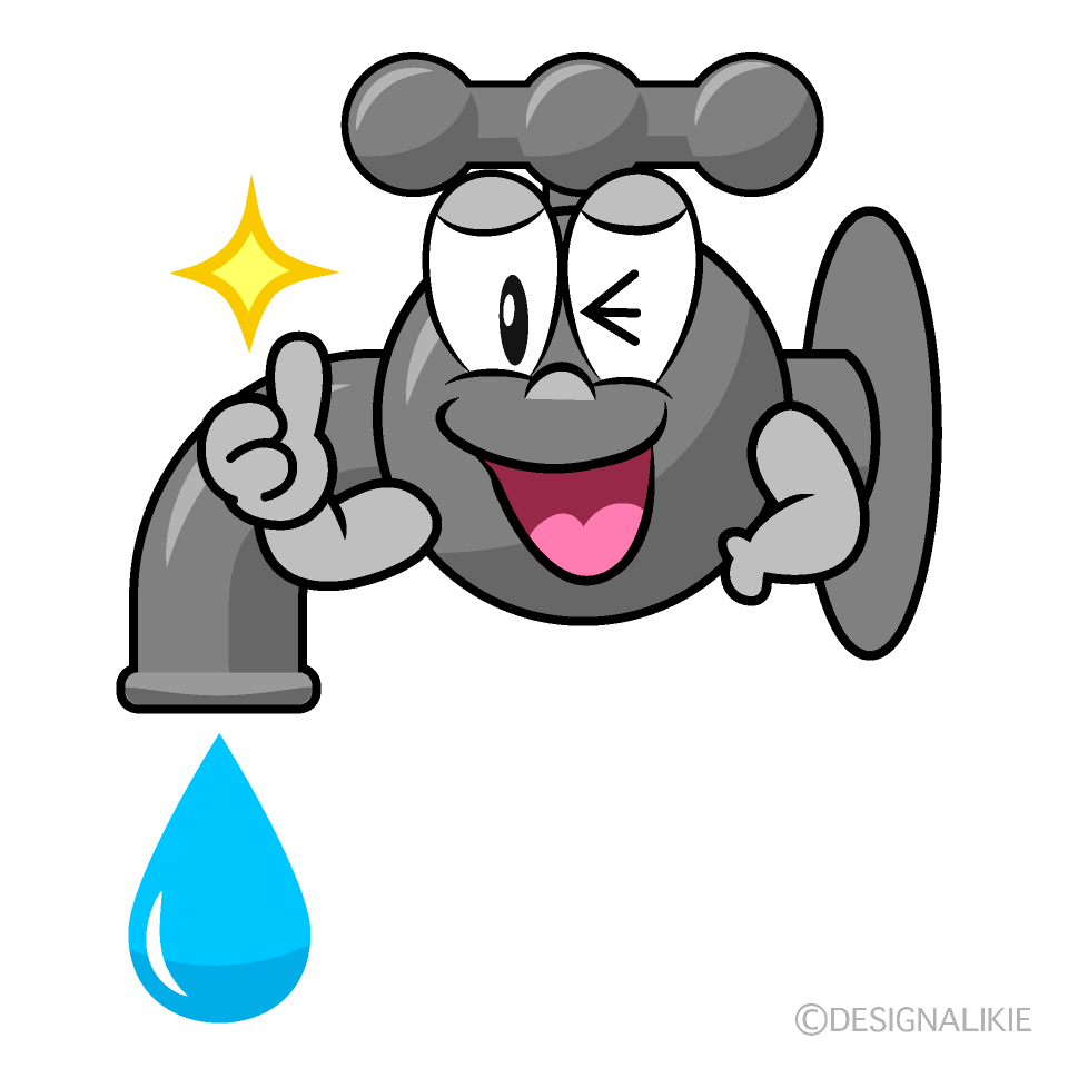 Thumbs up Faucet Cartoon Character Image