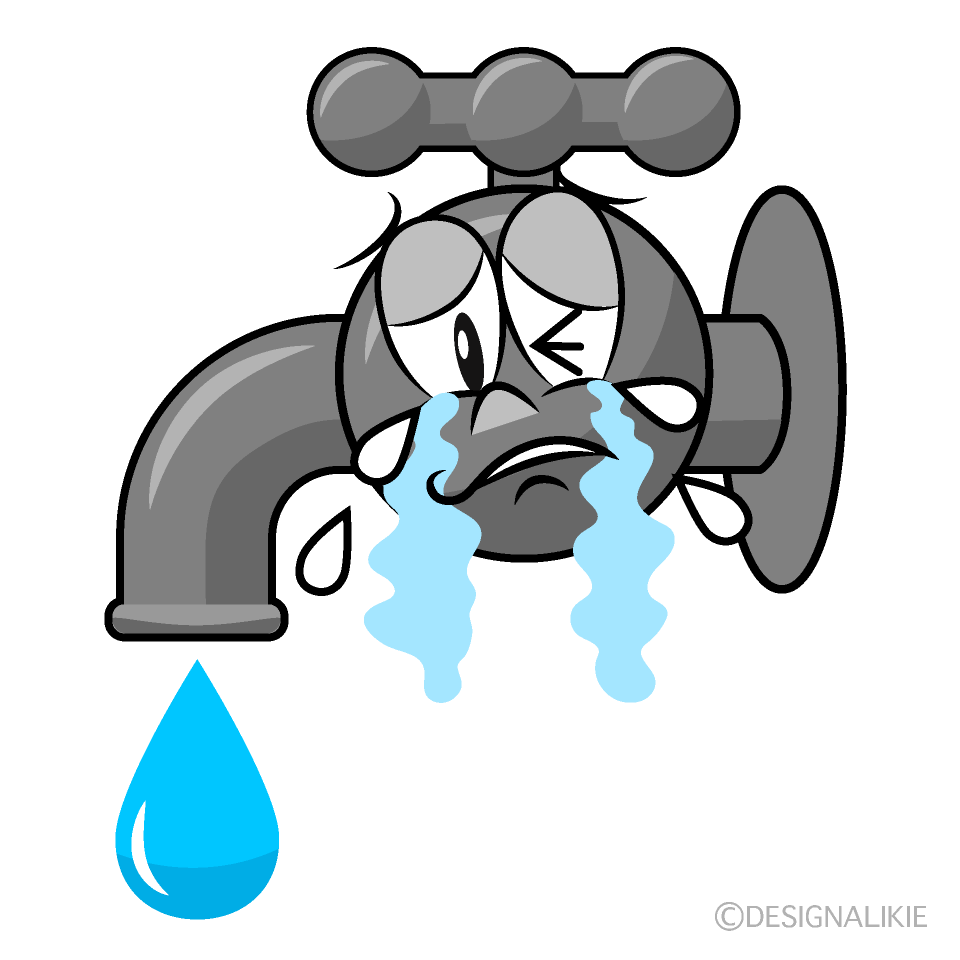 Crying Faucet Cartoon Character Image