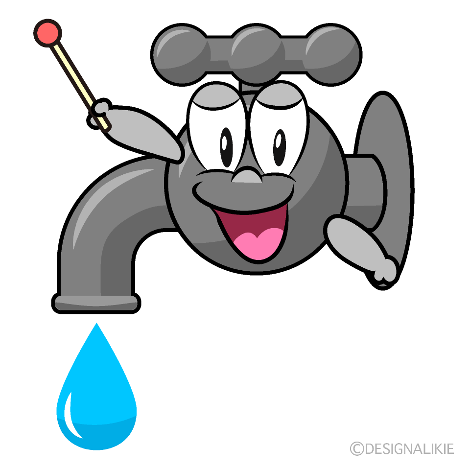 Speaking Faucet Cartoon Character Image