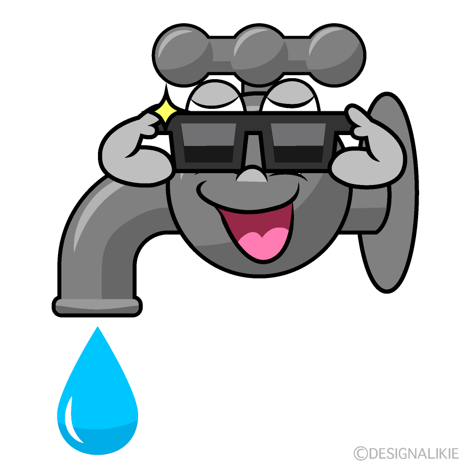 Cool Faucet Cartoon Character Image