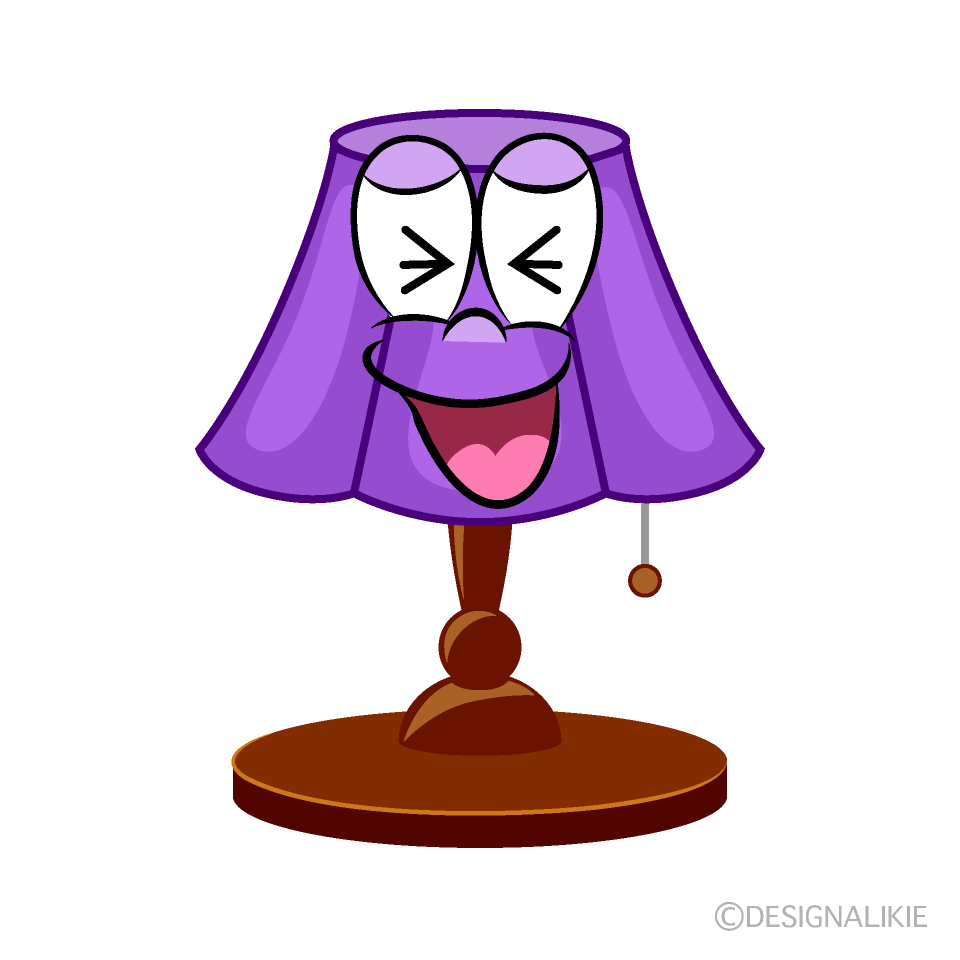 Laughing Lamp Cartoon Character Image