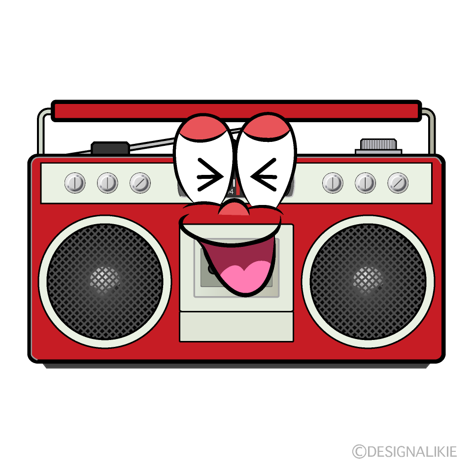 Laughing Raido Cartoon Character Image