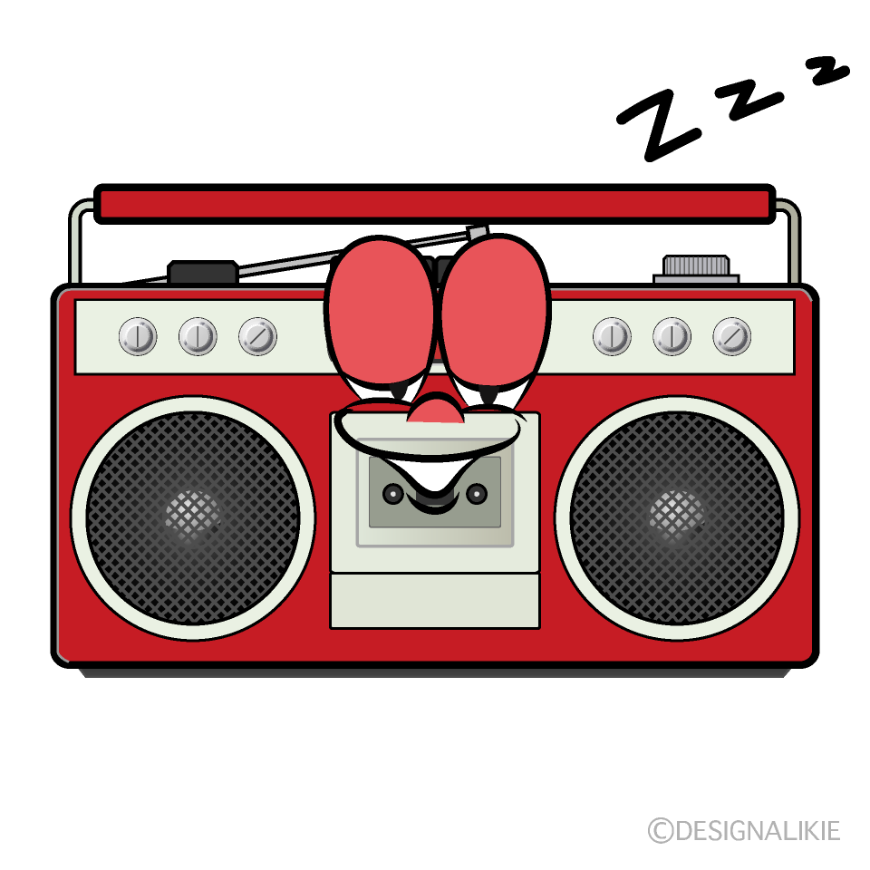 Sleeping Raido Cartoon Character Image