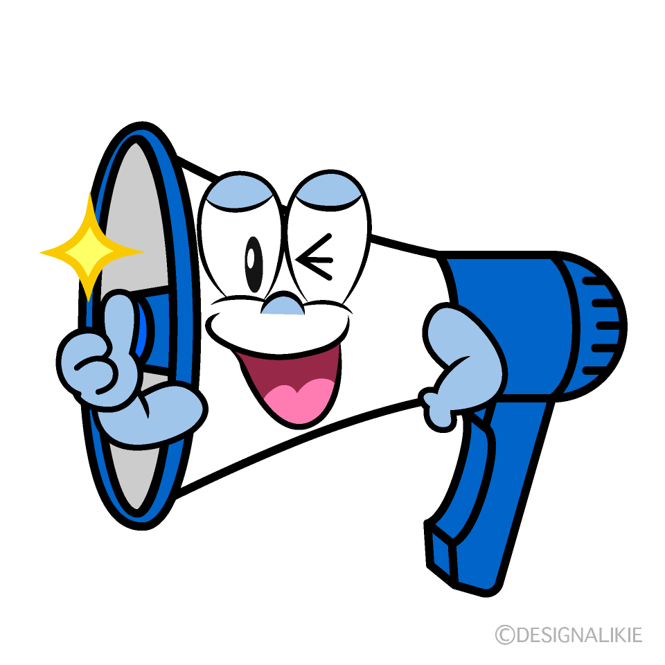 Thumbs up Megaphone Cartoon Character Image