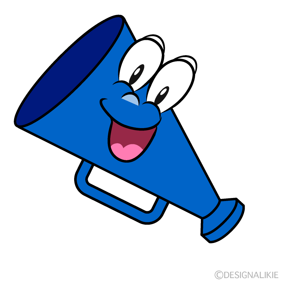 Surprising Megaphone Cartoon Character Image