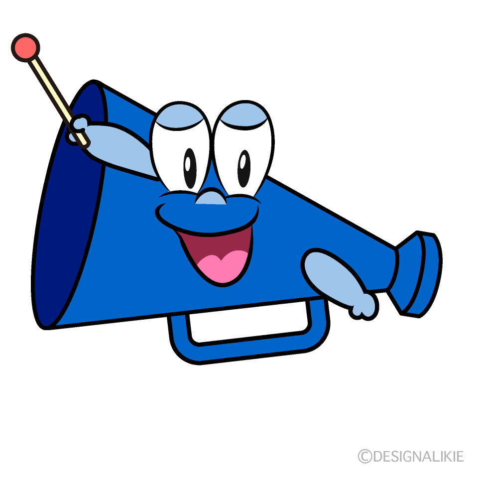 Speaking Megaphone Cartoon Character Image