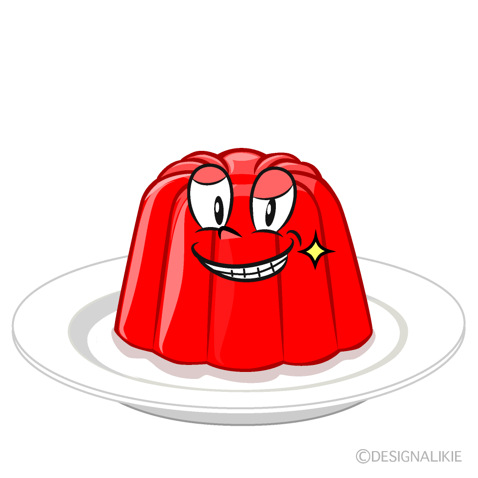 Grinning Jelly Cartoon Character Image