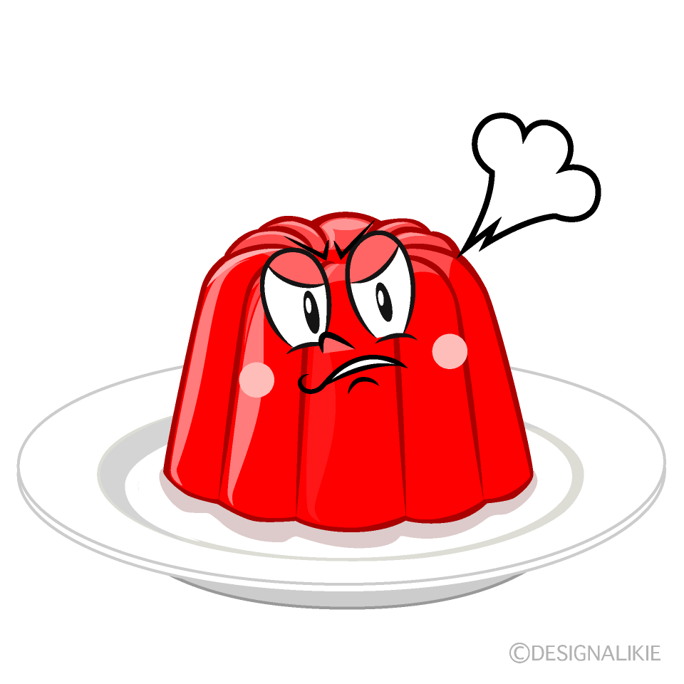 Angry Jelly Cartoon Character Image