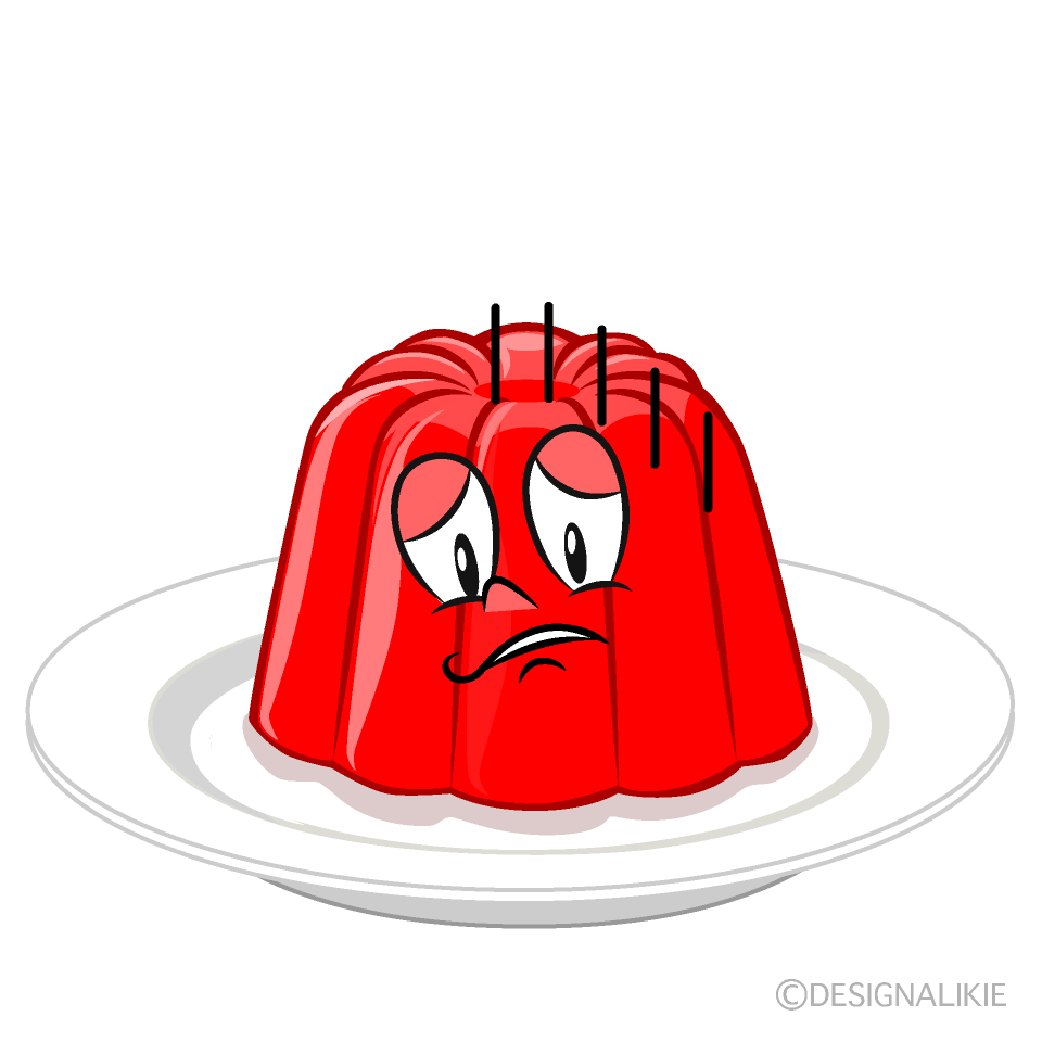 Depressed Jelly Cartoon Character Image