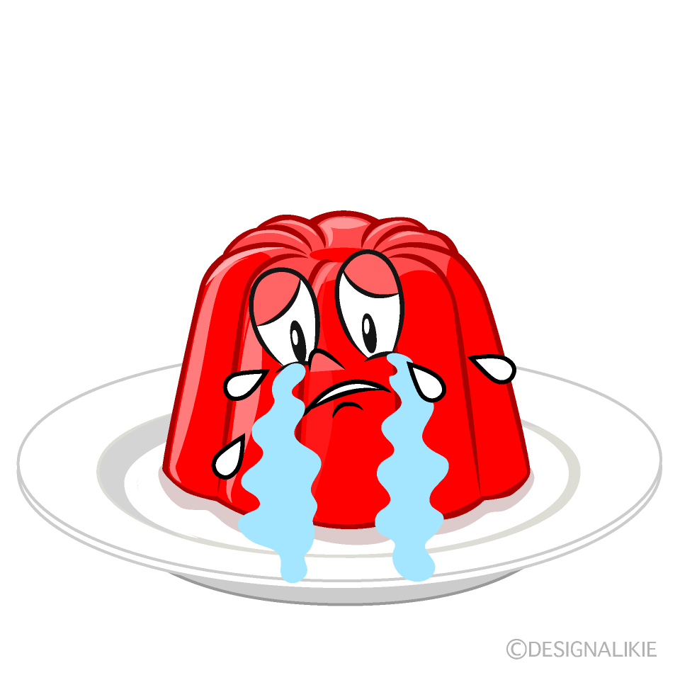 Crying Jelly Cartoon Character Image